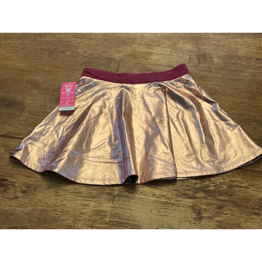NWT Garanimals Girls' Metallic Rose Gold Skirt Size 7 #R-5-119-10